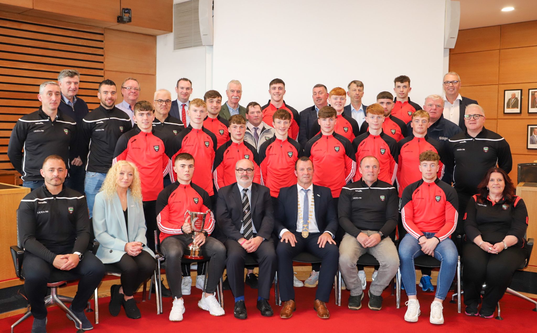 Sligo County Council honours Sligo U20 footballers with civic reception